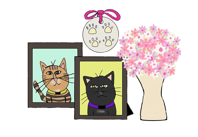 Memorial for cats on this website who passed away.